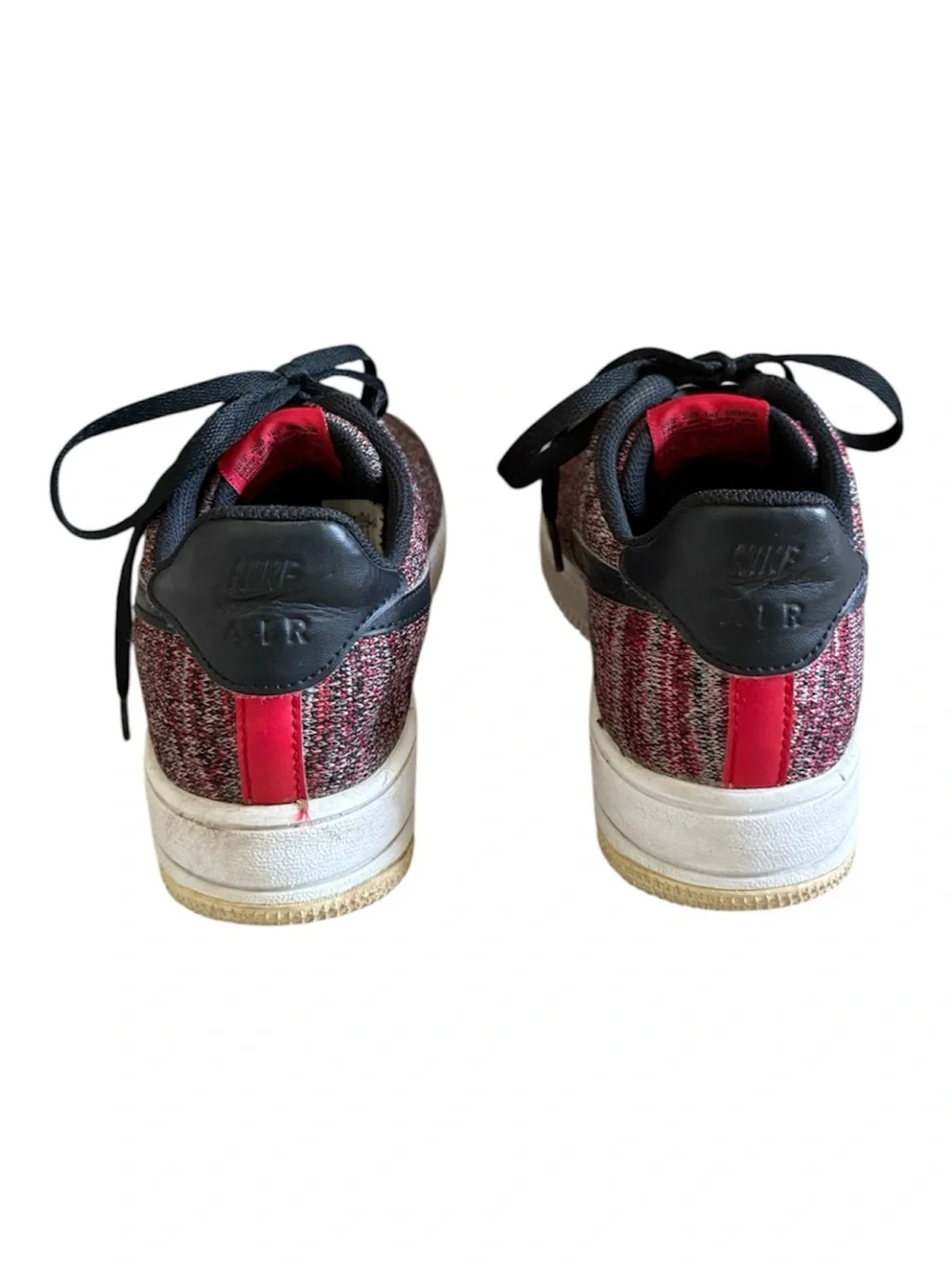 Nike Air Force 1 Flyknit 2.0 University Red Black